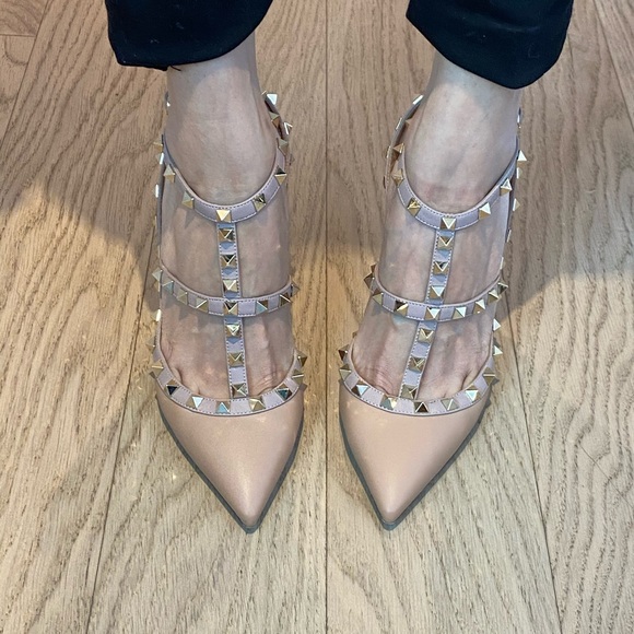 Valentino Nude Classic Rockstud Embellished Matte - Picture 9 of 10